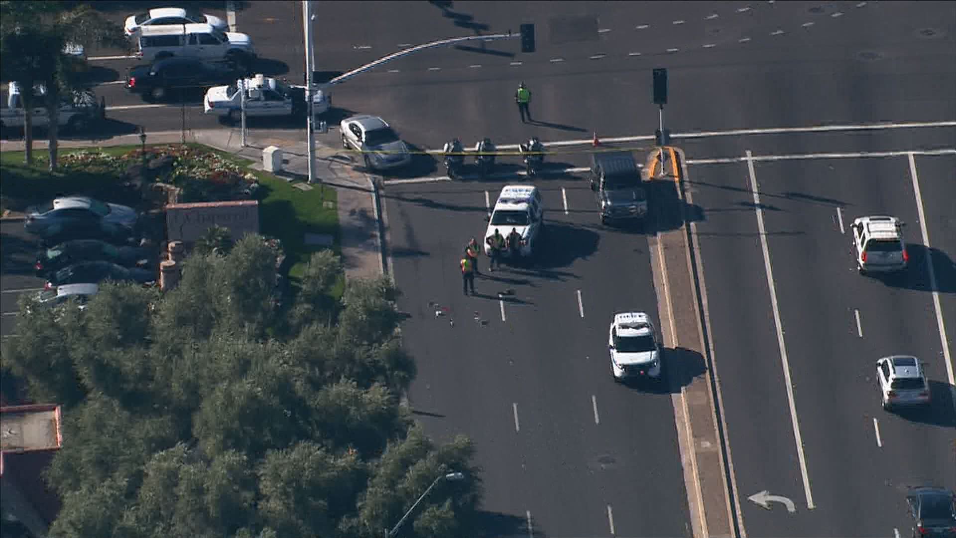 Serious traffic collision Scottsdale and Chaparral Rd