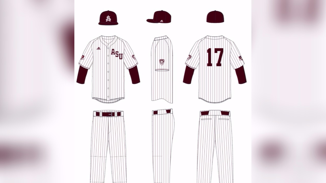 From Bulldogs to Sun Devils: baseball uniforms throughout the