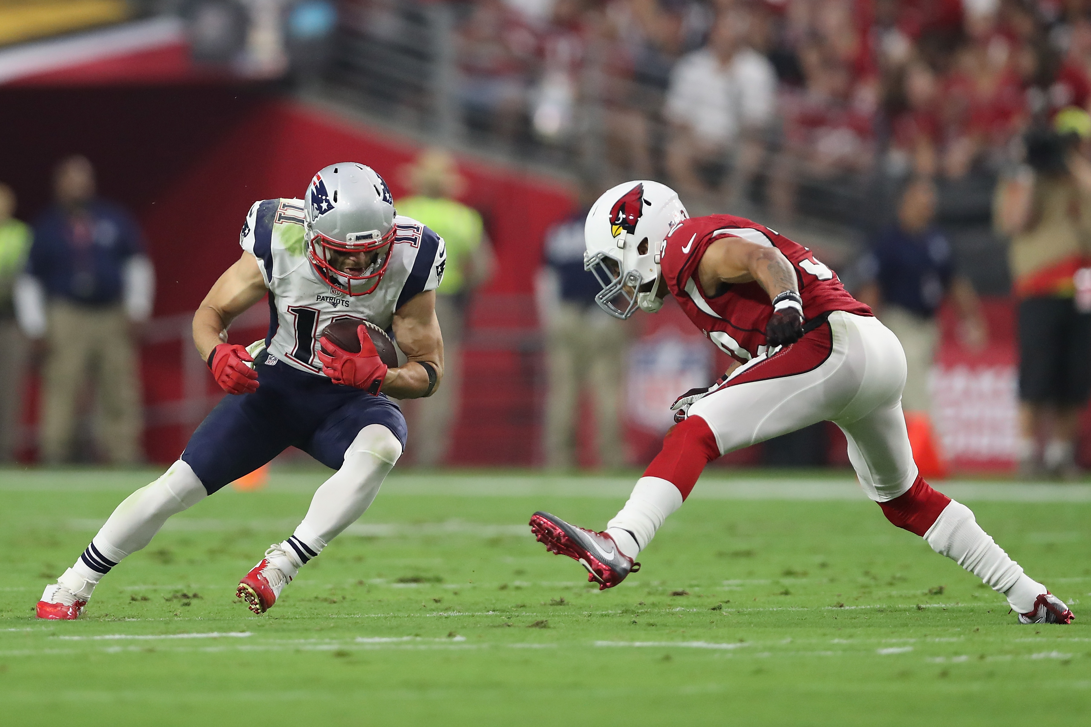 Arizona Cardinals free safety Tyrann Mathieu (32) warms up prior