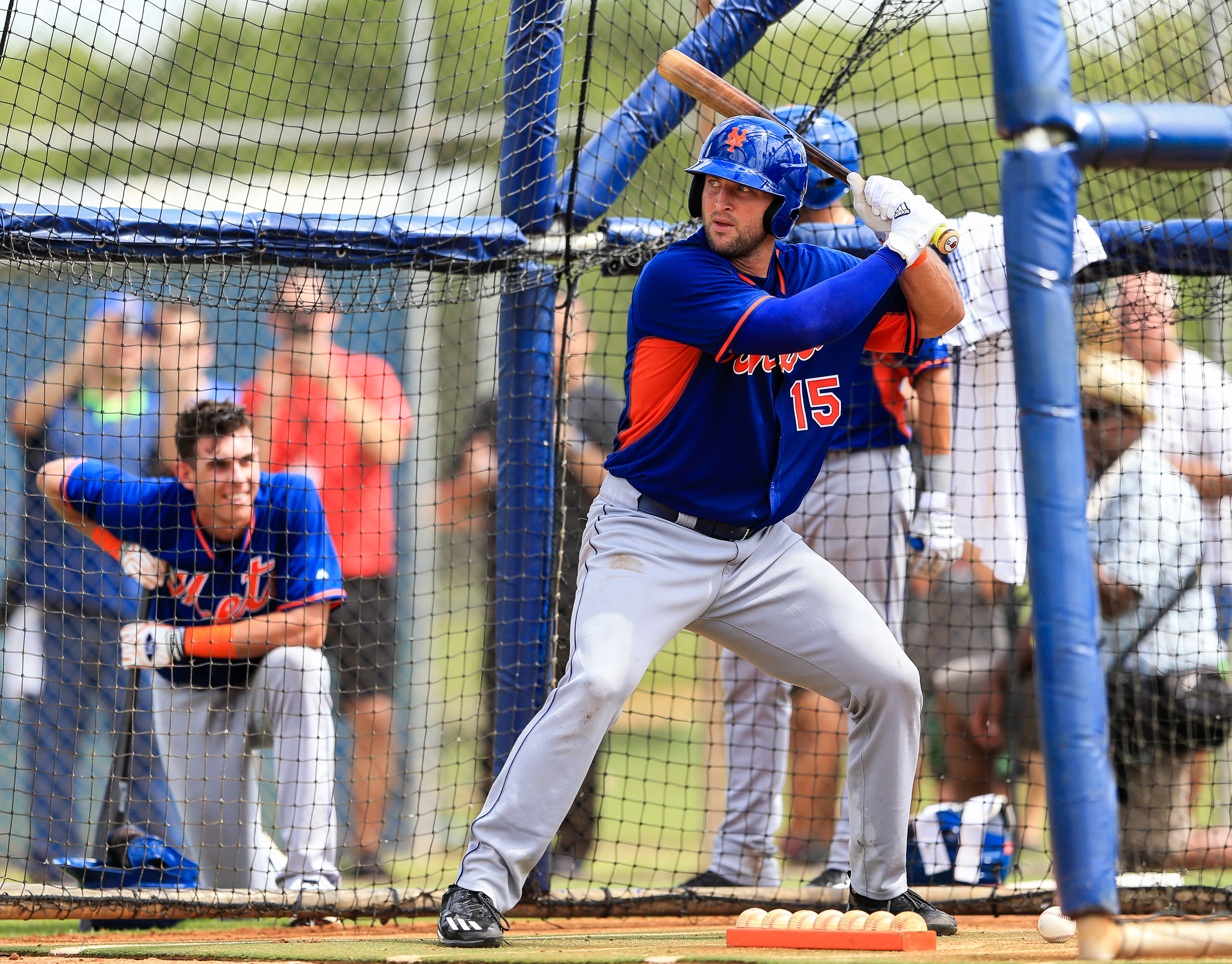 Tim Tebow hits a home run on the first pitch of his professional