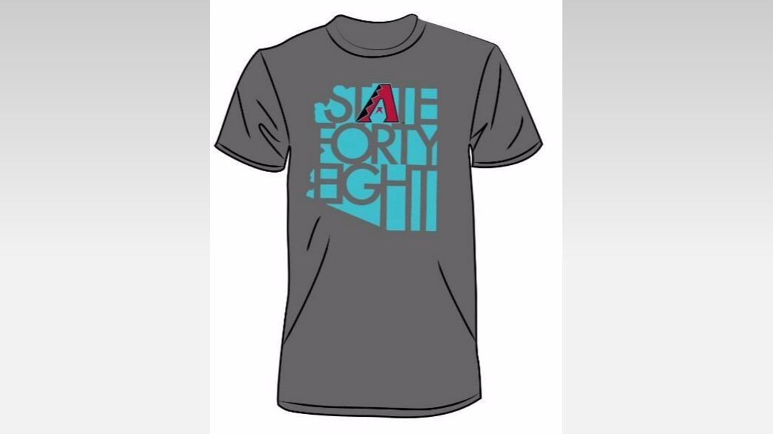 PHOTOS: State Forty Eight t-shirts coming to Diamondbacks team