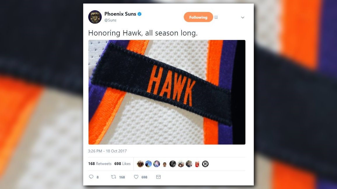 Suns honor late Connie Hawkins with opening night throwback jerseys