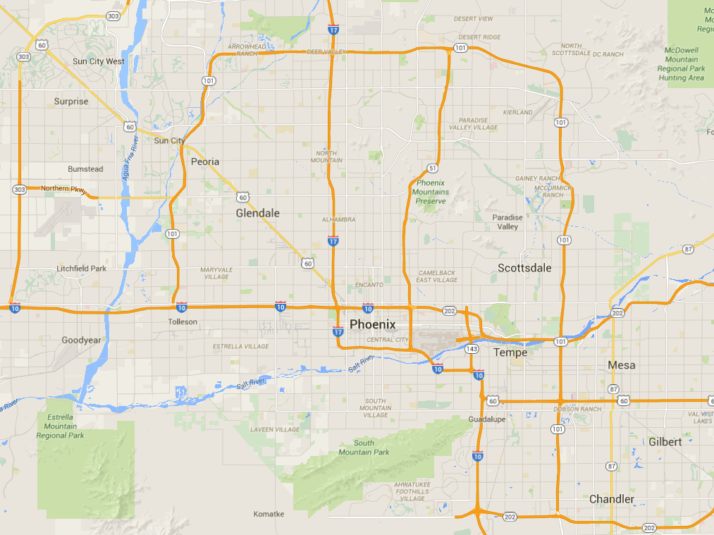 Check out the Phoenix freeways that were proposed in 1960 | 12news.com