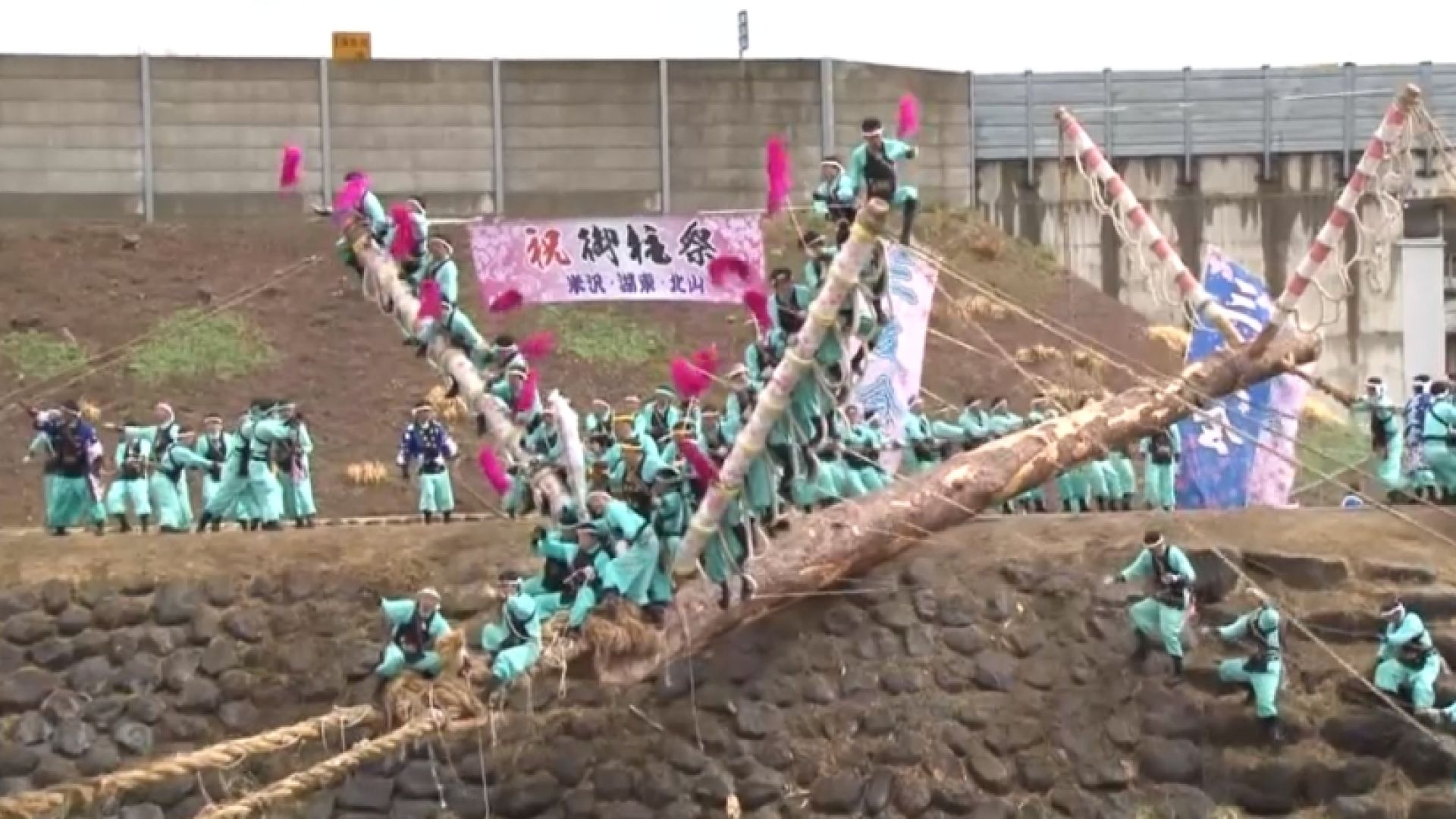 This deadly Japanese festival involves massive logs and lots of danger ...
