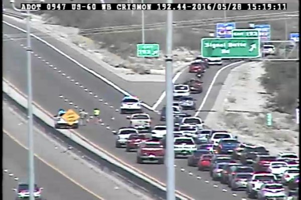 EB US 60 reopens at Signal Butte after serious crash | 12news.com