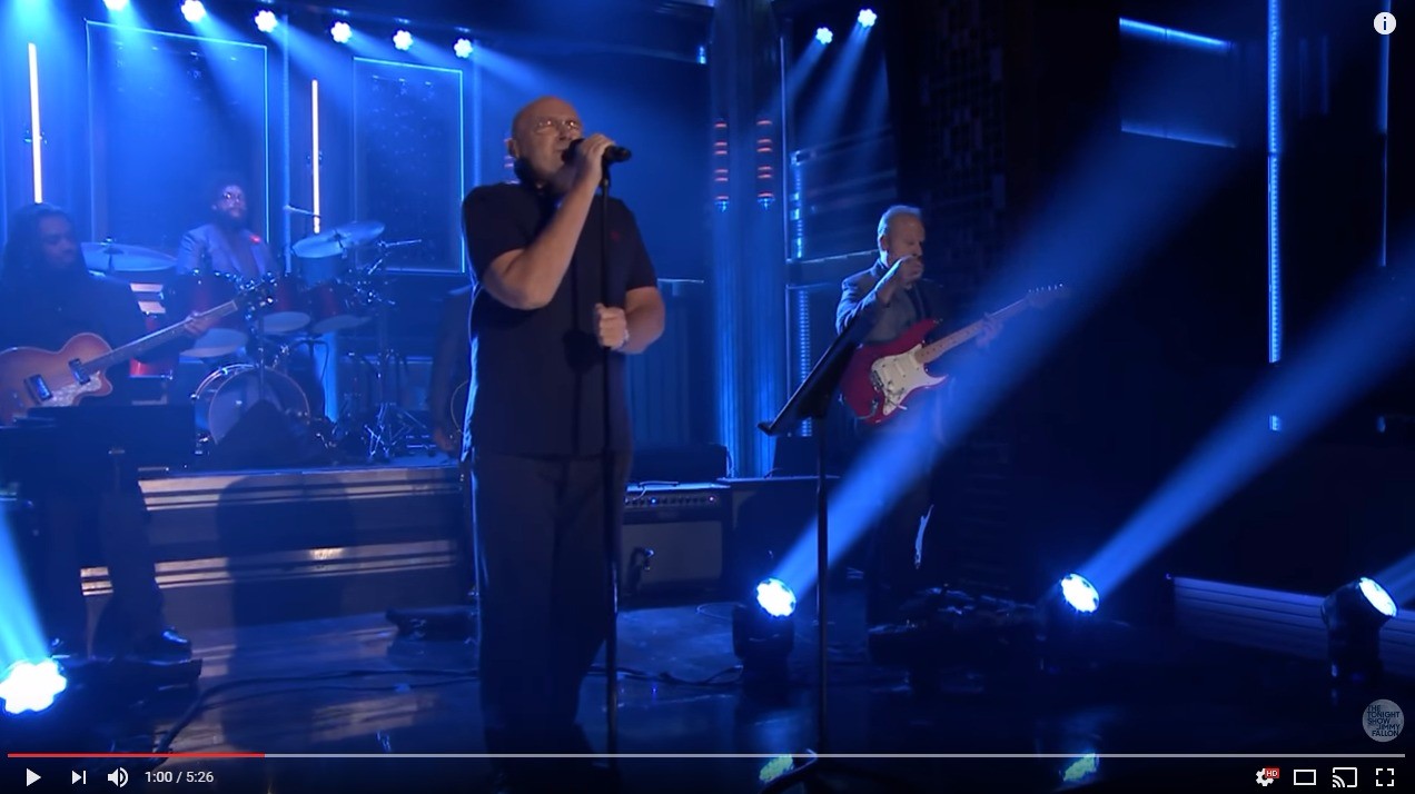 Phil Collins 'In the Air Tonight' performance on 'Tonight Show' takes ...